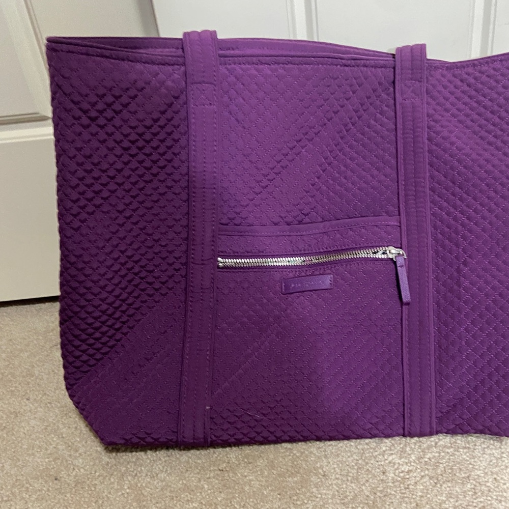 Vera bradley vera tote in Purple microfiber